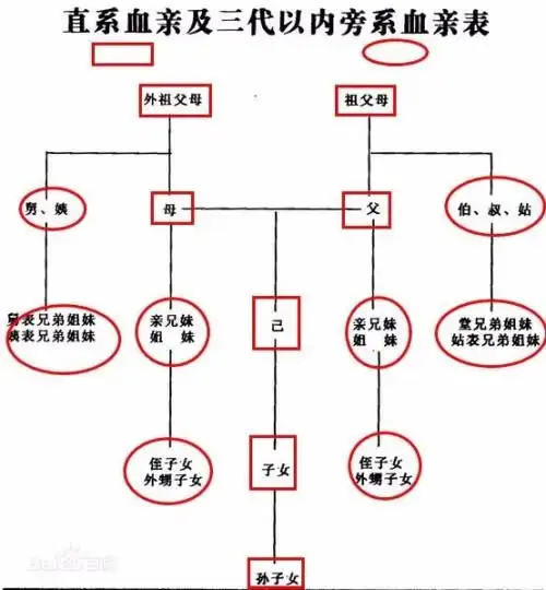 什么是第四代旁系血亲关系