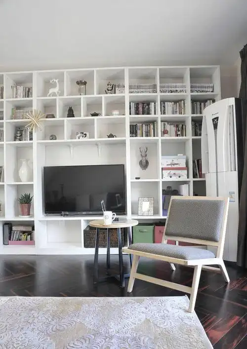 简约宜家风格 白色电视柜设计