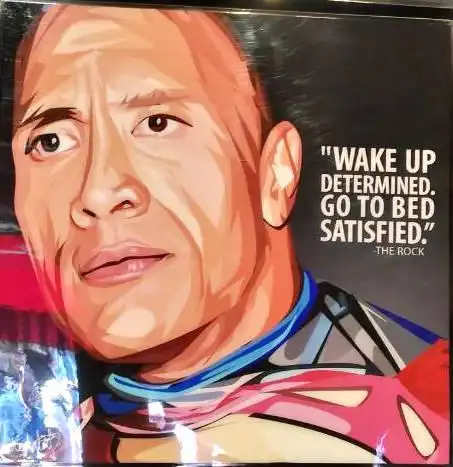 artpop ポスターフレーム『the rock ドウェインジョンソン』日本未