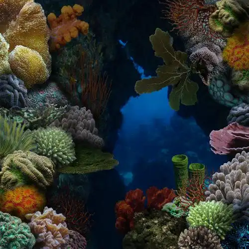 4张卡通风格的鱼缸背景图片