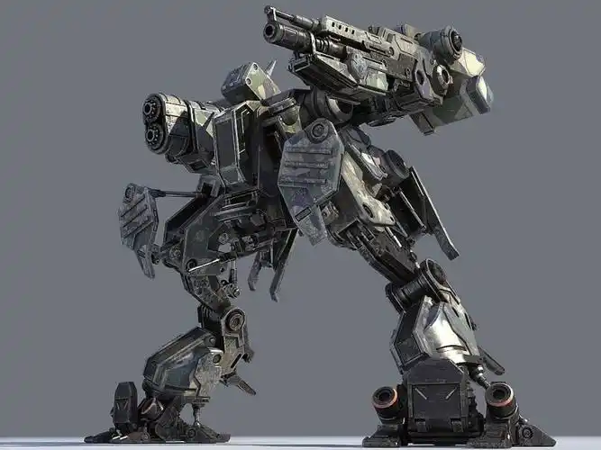 6k 0                               软件简介 三维机甲机器人模型