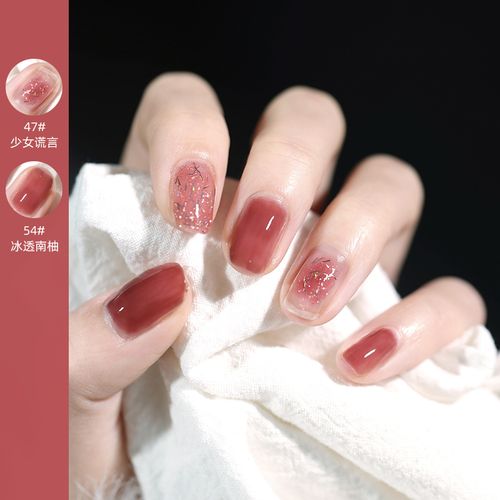 裸色指甲油2021年新色可剥撕拉无毒免烤快干持久女秋冬显白套装