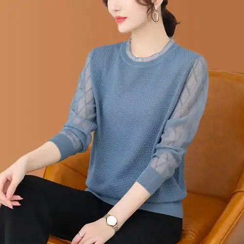 长袖t恤女士高端洋气小衫春款2022年新款女装高档上衣时尚打底衫