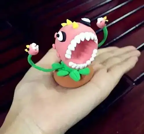 diy大嘴花的彩泥橡皮泥制作教程图解_彩泥橡皮泥_手工制作大全_中国