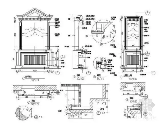 [分享]欧式壁炉cad立面资料免费下载