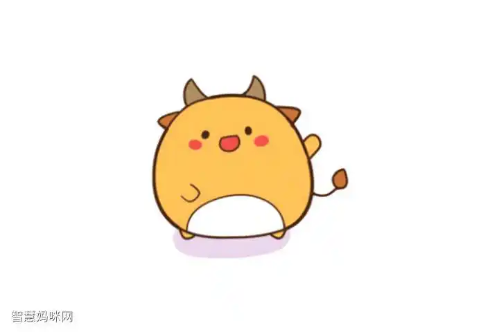 十二生肖简笔画 丑牛简单小牛怎么画