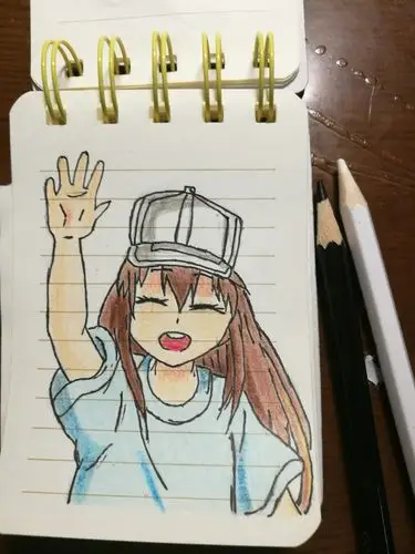 【手绘】手把手教你画一只《工作细胞》中的血小板,萌翻了.