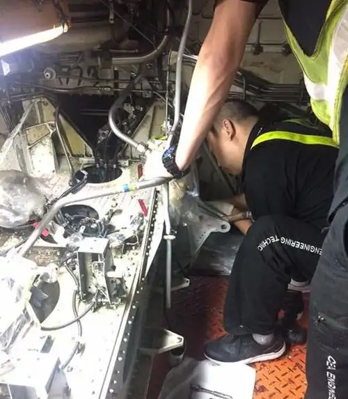 b-2358机 从4月进场到6月完成14c检及龙骨梁改装修理的所有工作,飞机