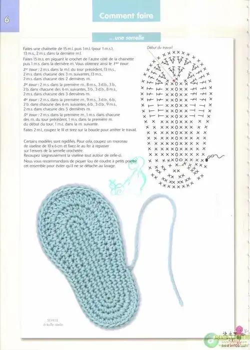 宝宝鞋鞋底钩法的图解