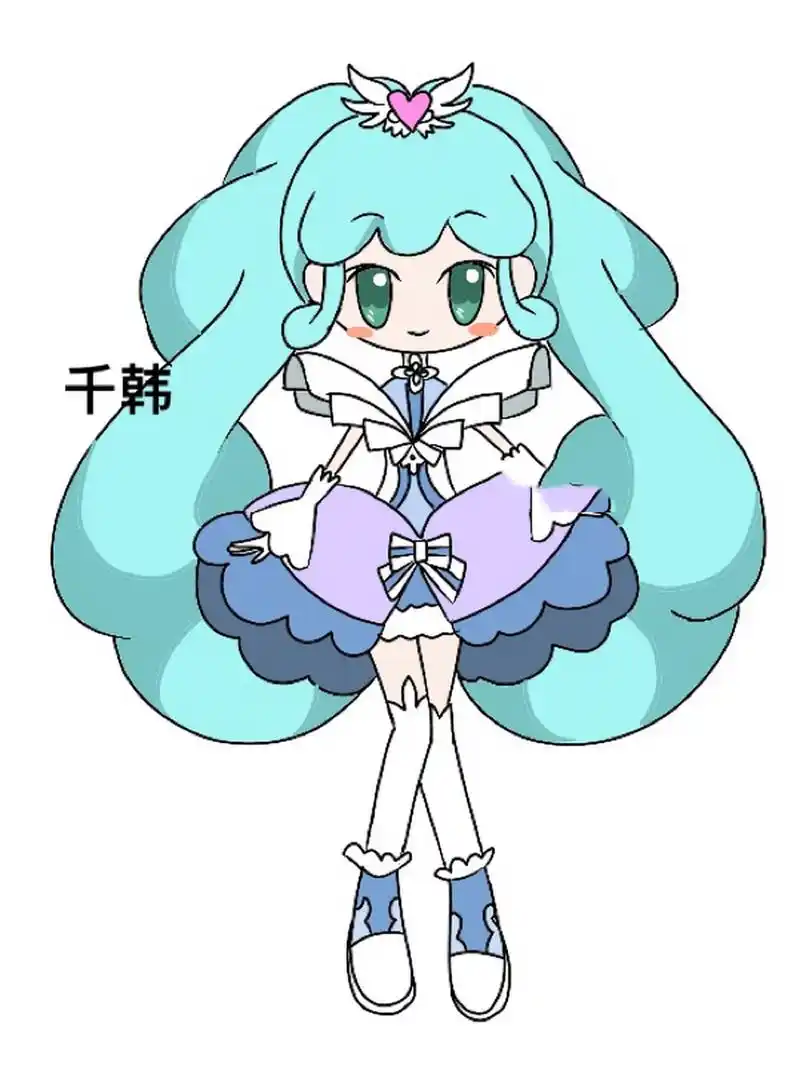 简笔画教程7515小花仙爱心花仙魔法使者千韩