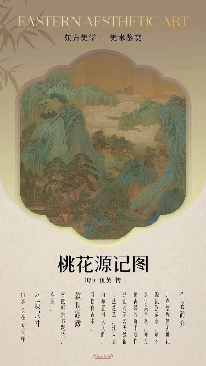 东方美学|桃花源图(明)仇英