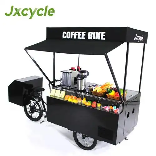 商用三轮车摆摊咖啡奶茶流动多功能水系统食品车-阿里巴巴