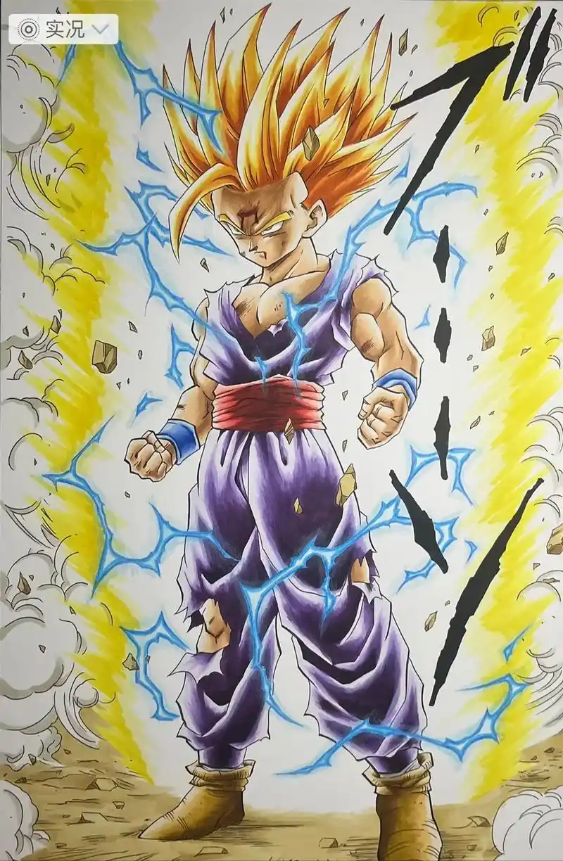 手绘画#龙珠#超2悟饭#我的日常生活 #二次元 - 抖音
