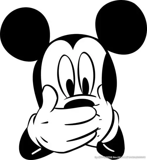 cdr(x4)颜色:rgb30共享分关 键 词:矢量图 高清大图 米老鼠 可爱 黑白
