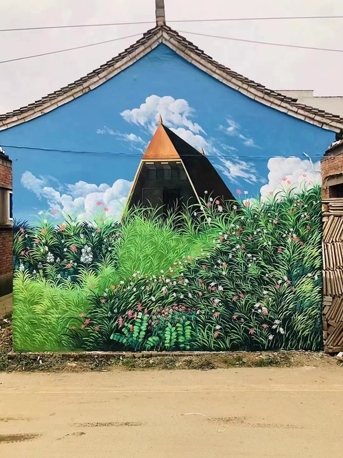 美丽乡村墙体彩绘|纯艺术|绘画|首打柠檬 - 原创作品 - 站酷 (zcool)