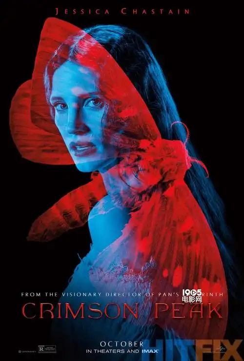 《猩红山峰》曝诡异海报 "抖森"演绎死亡凝视_海外爆料_图集_电影网