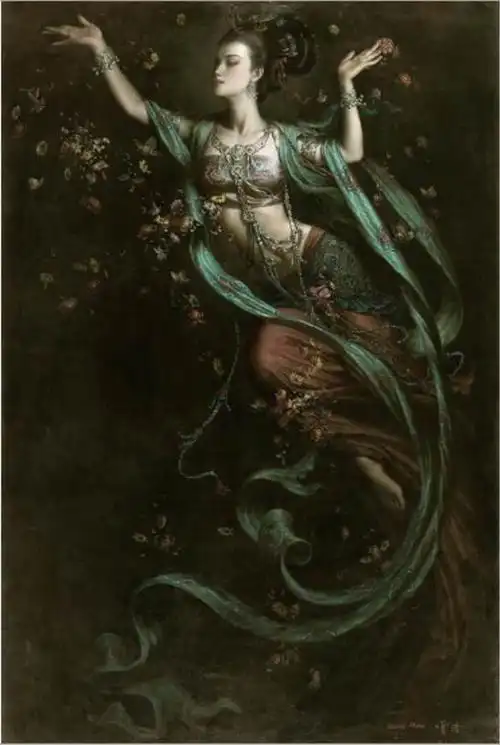 曾浩《敦煌飞天》系列