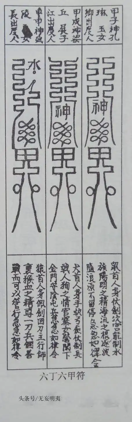 道教之六丁六甲符