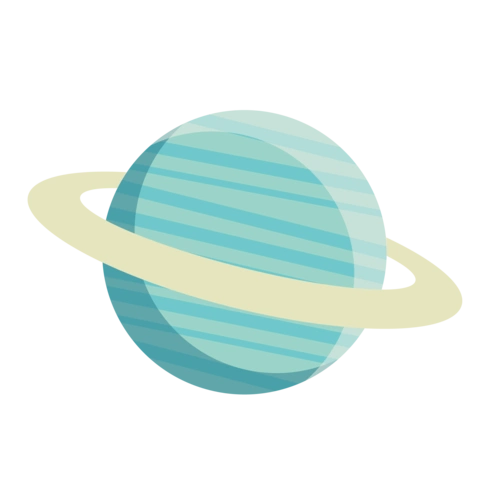 卡通矢量蓝色星球宇宙免扣素材