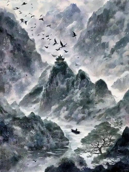 原创30句放逐山水古诗词惊艳日落江湖与大自然共话情长