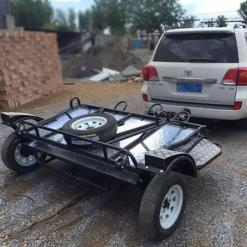 适用于川崎铃木雅马哈本田哈雷拖车摩托车拖车双拖摩托拖板atv