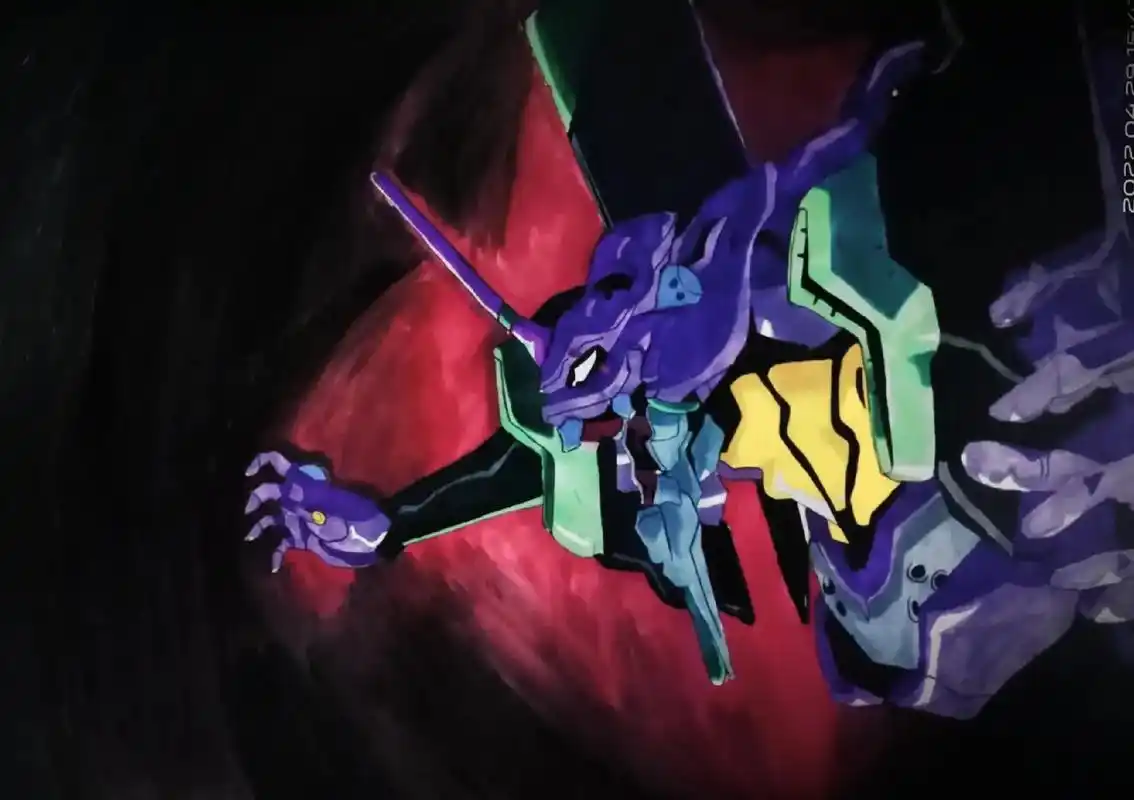 初号机#瞎画系列 #简笔画 #新世纪福音战士  - 抖音