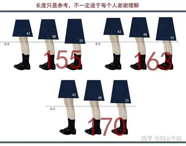 170女生穿jk制服裙长选择多少比较合适
