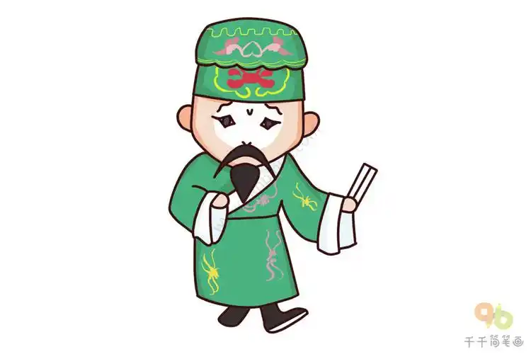 京剧蒋干盗书蒋干简笔画