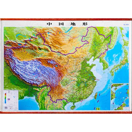 【1260超大精雕版】2023中国地形图3d凹凸立体地图1.