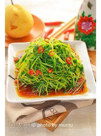 豌豆苗汤 - 做法,图片