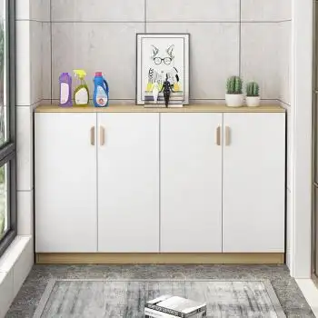 落脂欧式阳台储物柜防晒收纳柜阳台实木飘窗柜鞋柜地柜长100深40高80