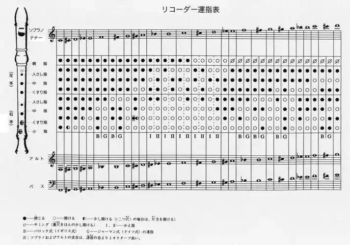 八孔竖笛怎么按