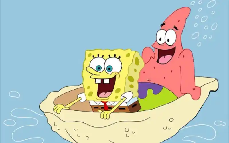 [派大星]嘿,海绵宝宝,我们去抓水母吧!