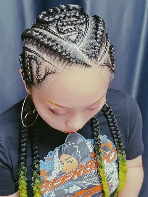 可拆卸发尾的垄沟辫上海编发师