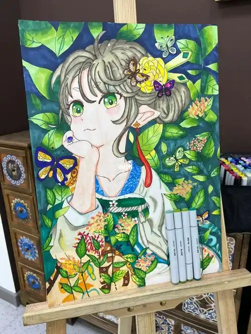 马克笔漫画人物