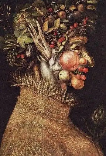 纽约摄影师用水果蔬菜拼成16世纪肖像画