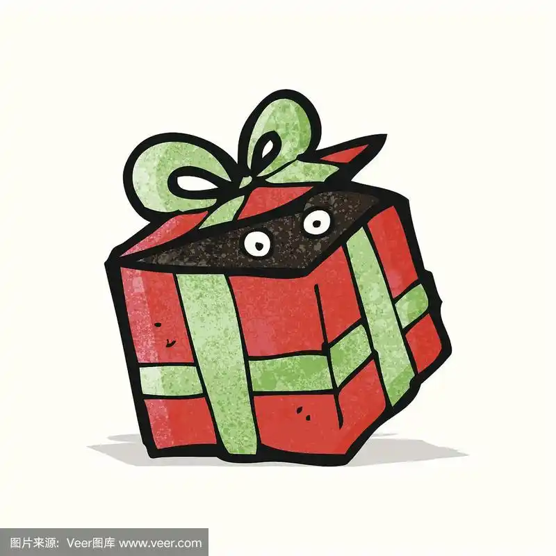 卡通神秘礼物