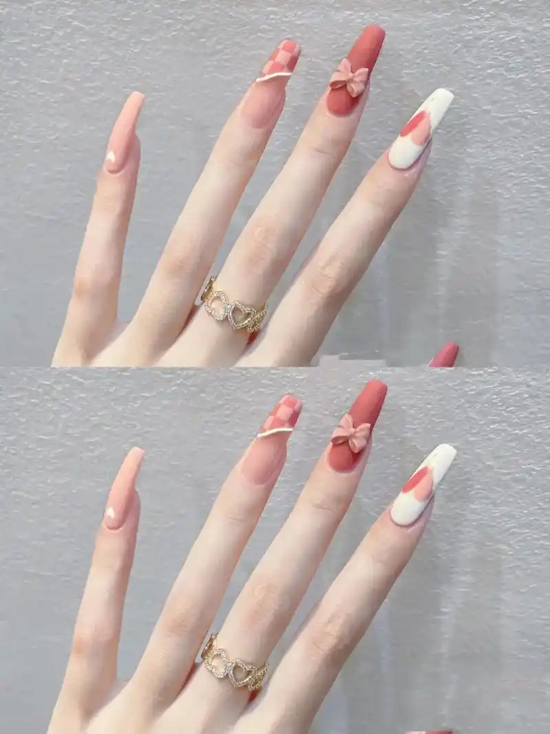 网红美甲款式 长款美甲图片 #超好看的美甲 #美出高级感