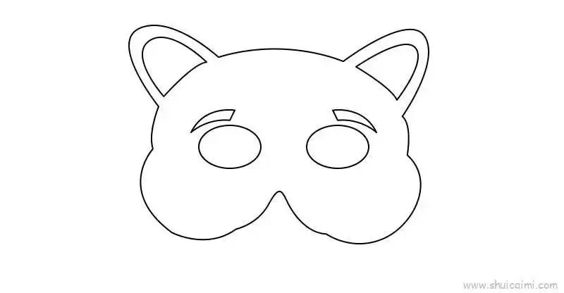 面具儿童画怎么画面具简笔画步骤