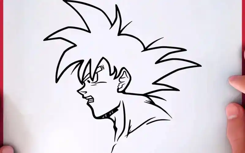 简笔画教你一步一步画七龙珠的孙悟空超级简单的绘画一看就会