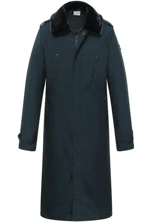 加厚加长保暖内胆可以拆卸棉大衣劳保大衣男低温区军迷常大衣海军常