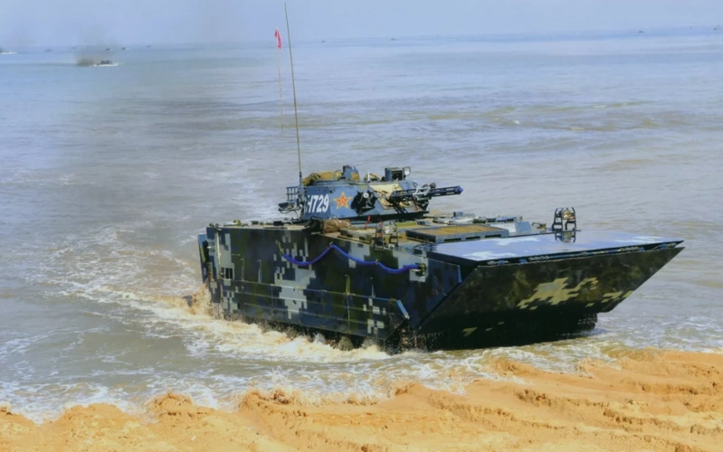 原创我军升级两栖战车采用全新系统装置整体作战性能高超