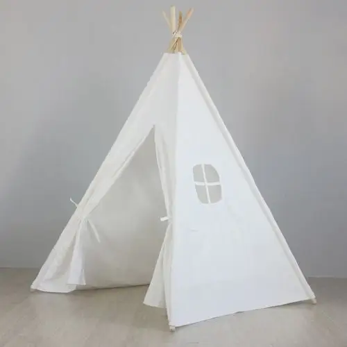 儿童帐篷纯白印第安游戏屋亲子玩具公主房定制小帐篷teepee tent