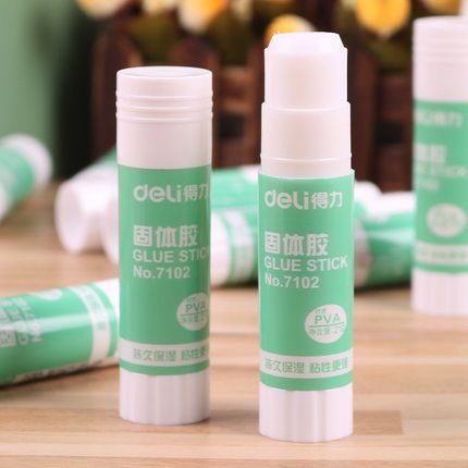 得力大号固体胶办公固体胶水高粘度手工课儿童强力胶棒学生用文具