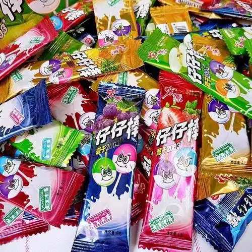 8090怀旧儿童糖果散装零食小吃休闲食品宏源仔仔棒80支棒棒糖盒装
