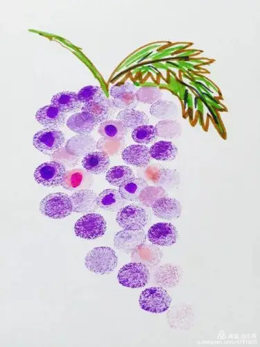 我的兴趣指纹画