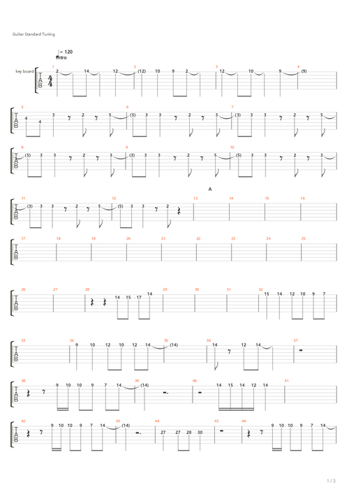 梦的光点(动画片《神兵小将》主题曲)吉他谱