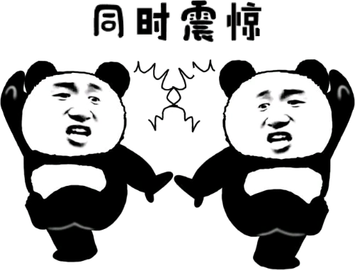 同时震惊!(熊猫人)