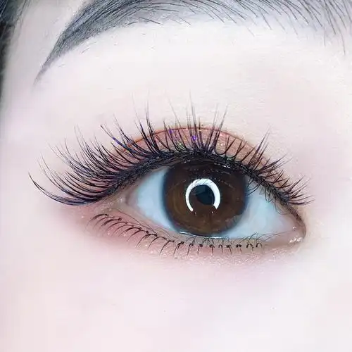 5对自然交叉仿真假睫毛女裸妆素颜大眼萌妹子睫毛透明软梗眼睫毛