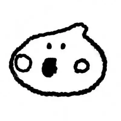 可爱小动物黑白简笔画头像图片男女 简约头像小清新干净线条文艺_卡通